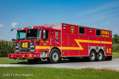 Ronks Fire Department PA Seagrave Marauder II heavy rescue unit fire truck Larry Shapiro photographer shapirophotography.net #larryshapiro